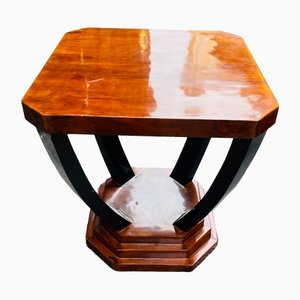 Italienischer Art Deco Tisch aus Nussholz