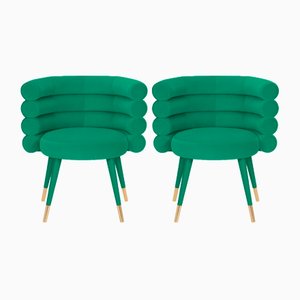 Grüner Marshmallow Stuhl von Royal Stranger, 2er Set