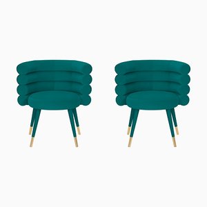 Green Marshmallow Chair by Royal Stranger, Set of 2
