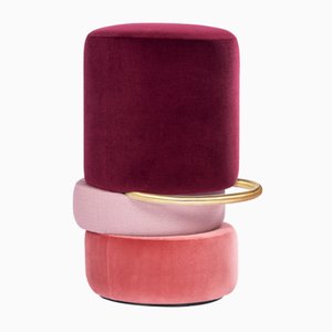 Pink Red Lipstick Barstool by Royal Stranger