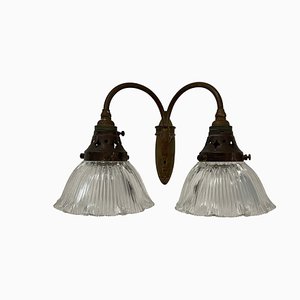 Industrial Copper Wall Lights from Holophane, Set of 2