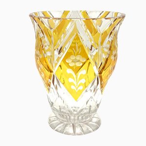 Polish Crystal Vase from Julia Glassworks, 1960s