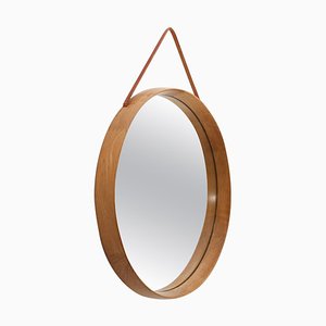 Mid-Century Swedish Mirror in Oak by Uno & Östen Kristiansson for Luxus
