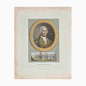 Thomas Holloway, Portrait von General Washington, Original Radierung, 1794
