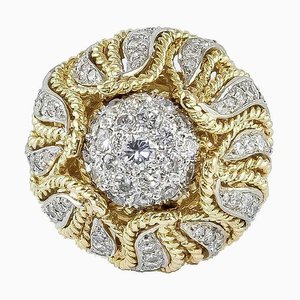 Ring in 18K Yellow Gold with Diamonds