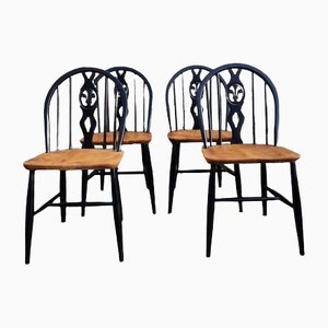 Mid-Century Modern Beech Dining Chairs from Ercol, 1960s, Set of 4