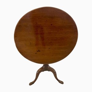 Antiker runder George III Tisch aus Mahagoni