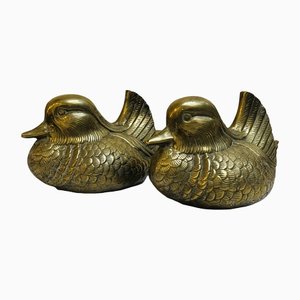 Ducks in Brass, 1950s, Set of 2