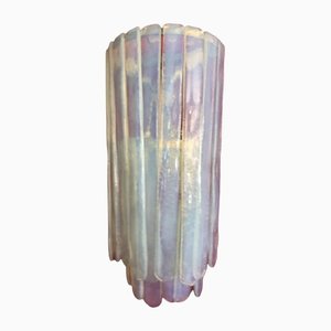 Lámpara de pared grande de cristal de Murano opalino de Carlo Nason para Mazzega, Italy, años 60 o 70