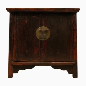 Antique Chinese Qing Period Cabinet With Rounded Corners