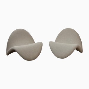 Mid-Century Tongue Lounge Chairs by Pierre Paulin, Set of 2