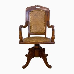 Late 19th Century Oak Swivel Office Chair