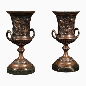 Antique Italian Grand Tour Urns, Set of 2