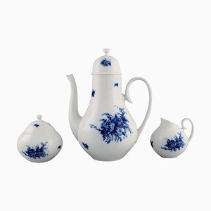 Romanze Blue Flower Kaffeeservice von Bjørn Wiinblad für Rosenthal, 1960er, 3er Set