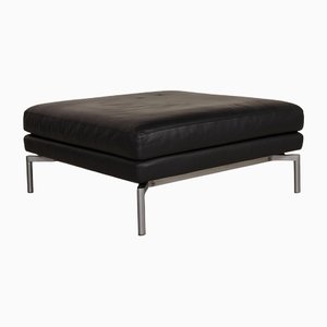 Dark Blue Leather Good Times Stool from Walter Knoll / Wilhelm Knoll