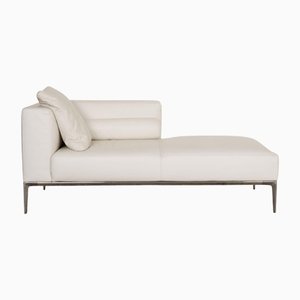 Cream Leather Jaan Living Lounger Daybed from Walter Knoll / Wilhelm Knoll