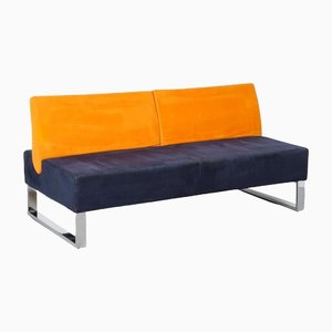 Tiempo Sofa von Martin Stoll in Orange und Blau