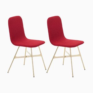 Chili Tria Gold Upholstered Dining Chair by Colé Italia, Set of 2