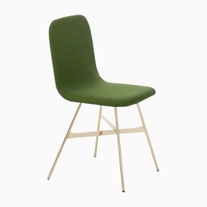 Palm Tria Gold Upholstered Dining Chair by Colé Italia