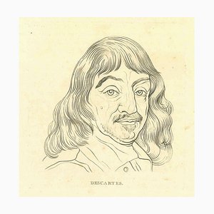 Thomas Holloway, Portrait de René Descartes, Gravure à l'Eau-Forte, 1810