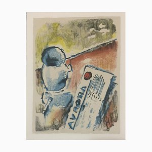 Ardengo Soffici, Caffè / Coffee, Original Lithographie, 1960er