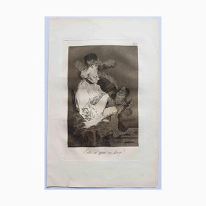 Francisco Goya, Esto sique es léer, Radierung, 1799