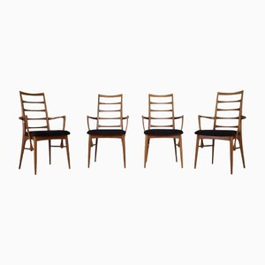 Vintage Lis Dining Chairs by Niels Koefoeds, Set of 4