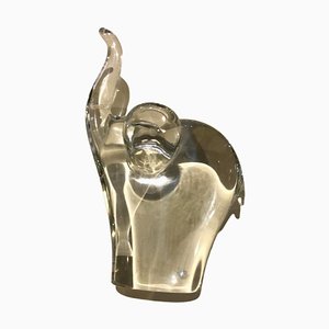 Italienische Elefantenskulptur aus Murano Glas