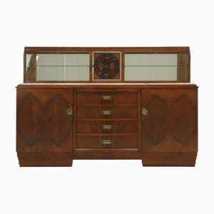 Art Deco Sideboard mit Vitrine