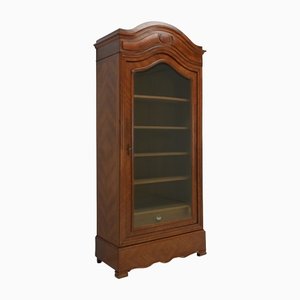 Louis Philippe Showcase Cabinet in Mahogany Veneer, 1860s