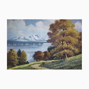 K.A. Fischer, Autumn Landscape, Oil on Canvas