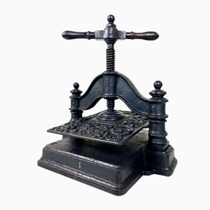 Antique 19th Century Cast Iron Book Press