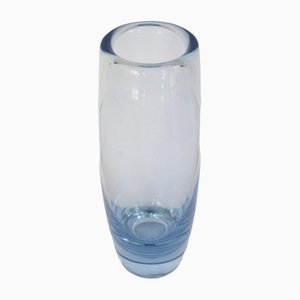 Aqua Glass Slender Vase by Per Lütken for Holmegaard, 1960s