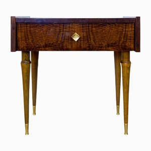 Oak & Teak Nightstand, France, 1960s