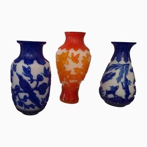 Glass Vases, Beijing, Set of 3