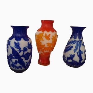 Vases en Verre, Pékin, Set de 3