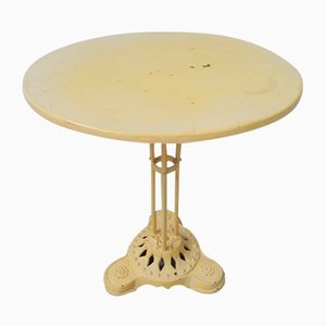 Art Deco Bistro Table on Cast Iron Base