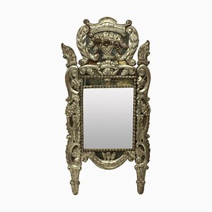 Venetian Silver Leaf Mirror, Italy, 1700s