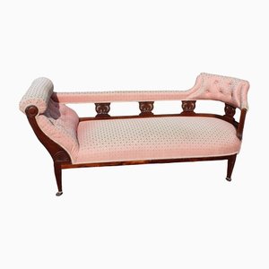 Mahogany Chaise Lounge With Bucket End, 1940s