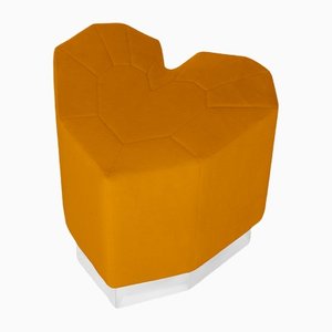 Sgabello Queen Heart arancione di Royal Stranger