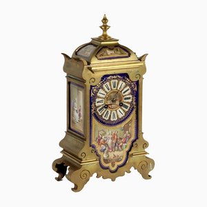 Antique Bronze and Porcelain Clock