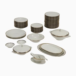 Bavaria Porcelain Dishes Table Service, Set of 59