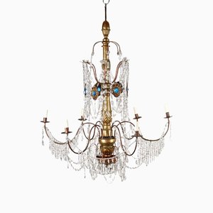 Neoclassical Glass Chandelier