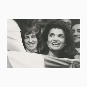 Jackie Kennedy Onassis, Madison Square Garden, 1970s, Black and White Photograph