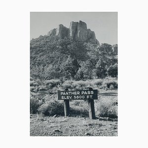 Fotografia in bianco e nero di Panther Pass, Texas, anni '60