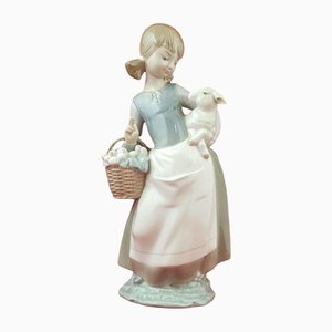 Girl with Lamb Figurine from Lladro