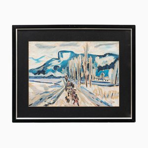 Painting, 1940s, Oil on Canvas, Framed