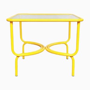 Mid-Century Italian Yellow Locus Solus Table by Gae Aulentti for Poltronova, 1960s