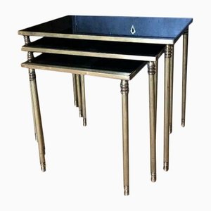 Regency Style Nesting Tables in Solid Brass
