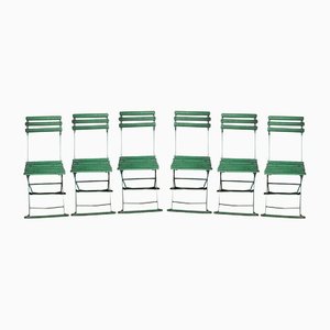 Victorian Rustic Garden Chairs, Lords Cricket Ground, Set of 6